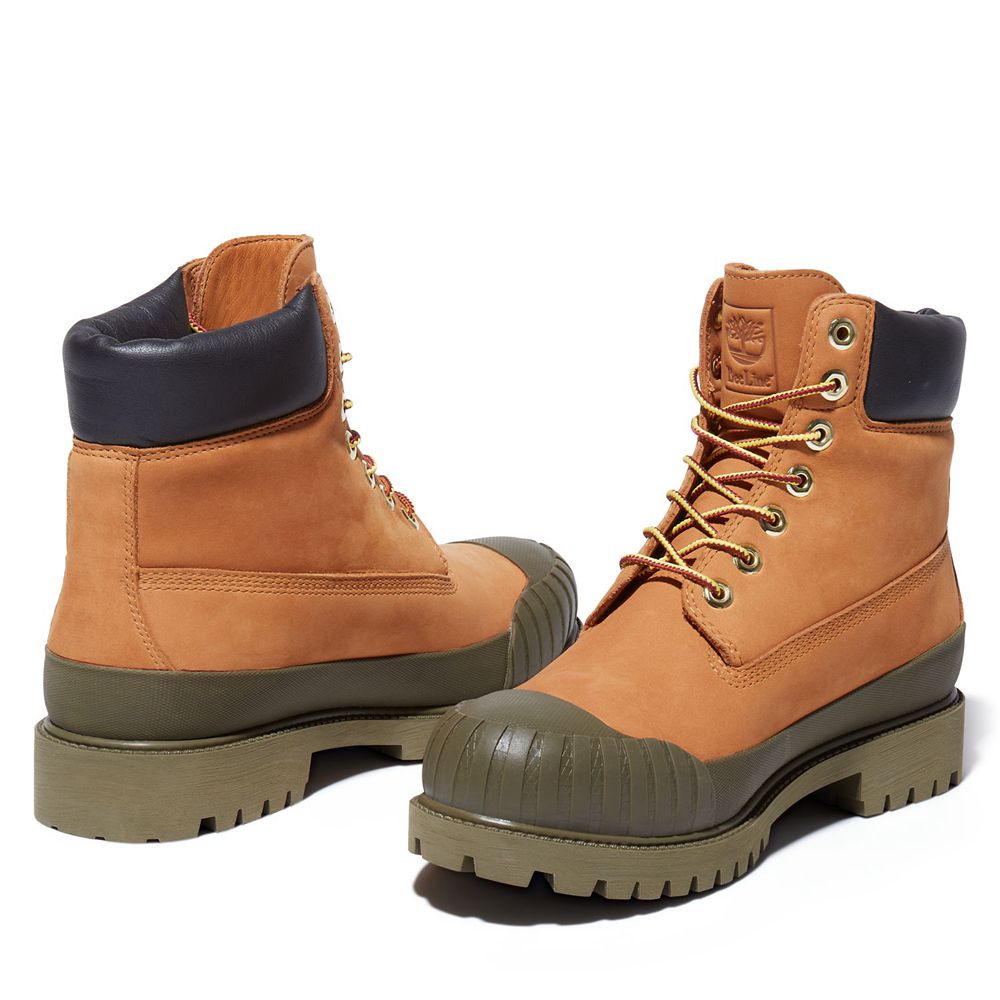 Timberland 6-Inch Μποτακια Ανδρικα Καφε - Bee Line X Waterproof Rubber Toe - Greece 2503487-NQ